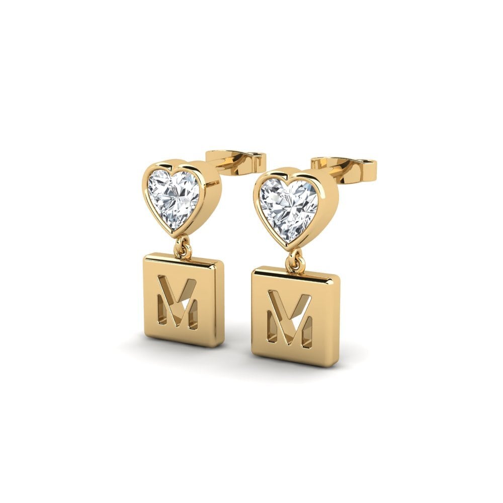 White Zircon Women's Earring Camminare - M
