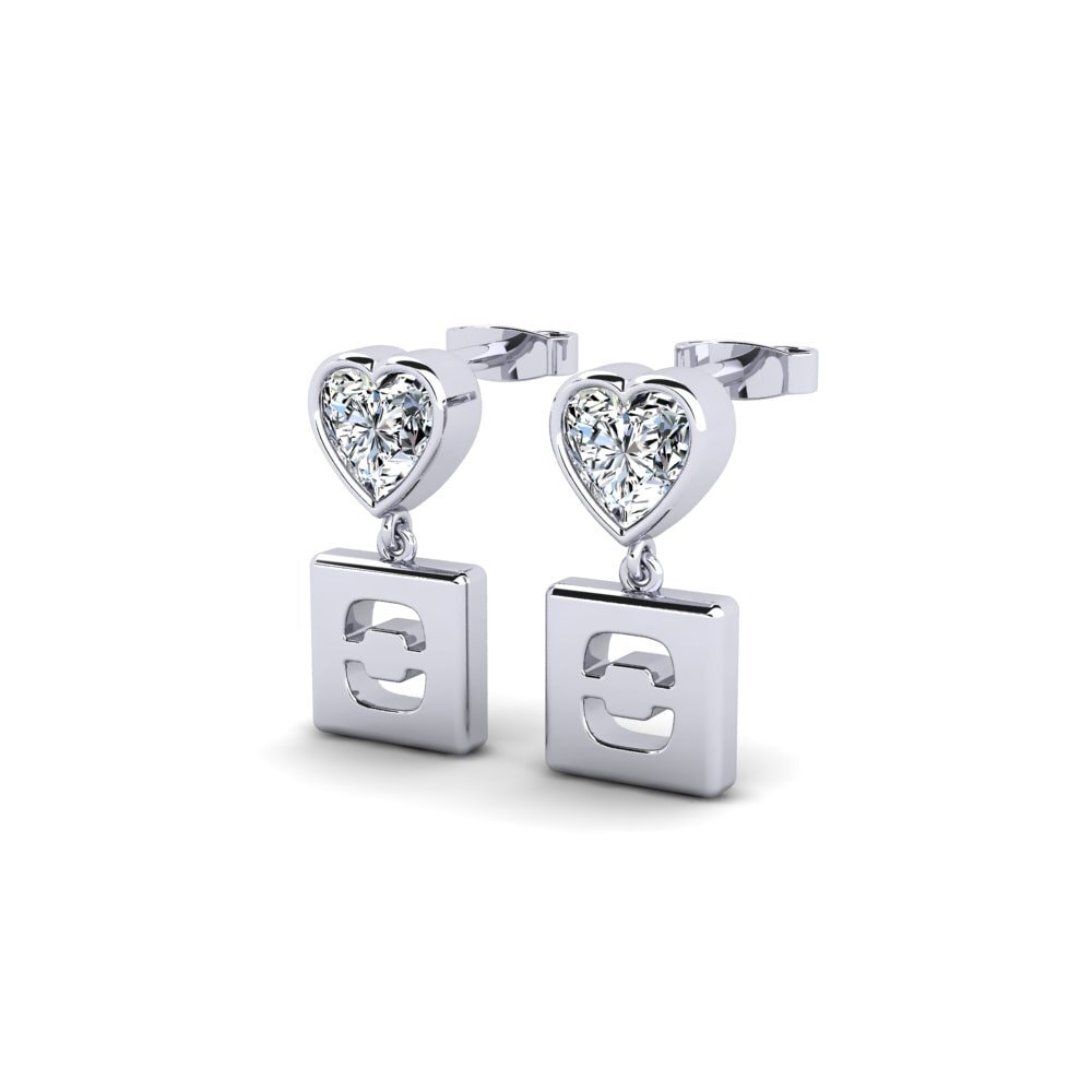 950 Palladium Dames Oorbellen Camminare - O