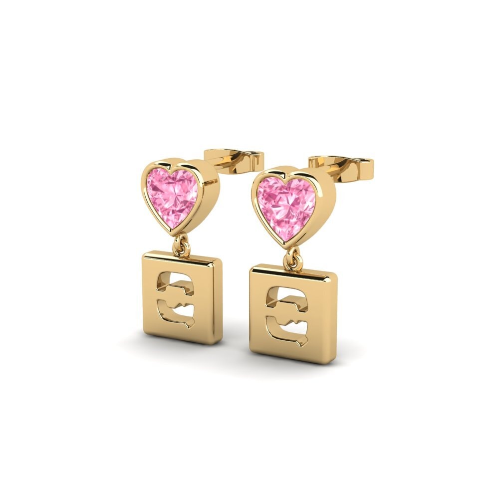 Pink Sapphire Women's Earring Camminare - Q