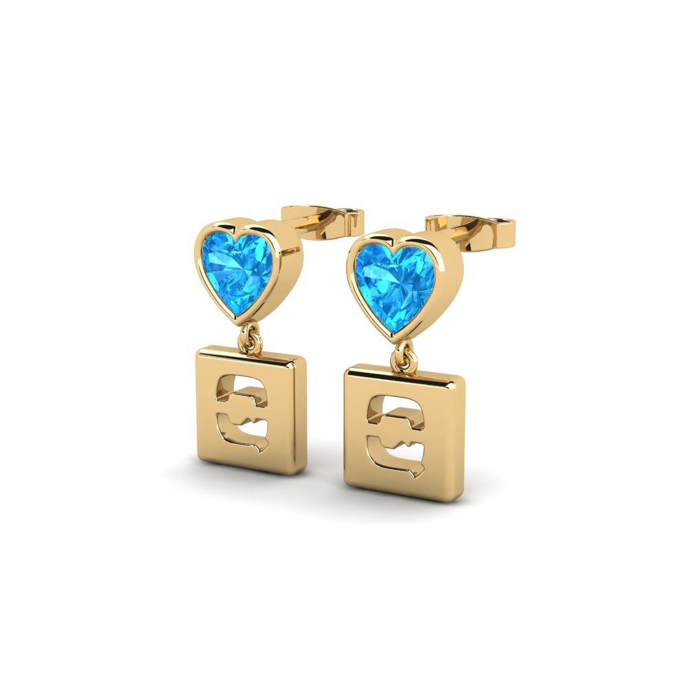 Blue Topaz Women's Earring Camminare - Q