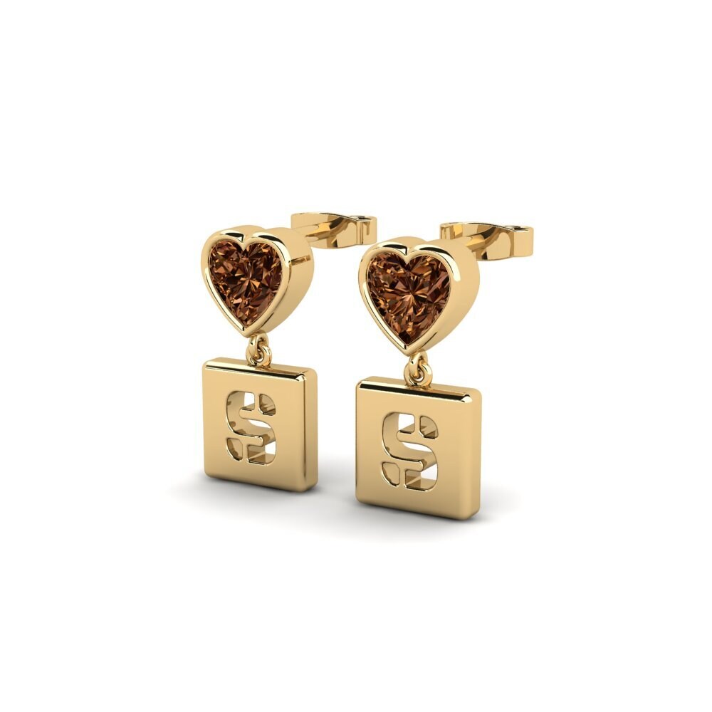Brown Diamond Women's Earring Camminare - S