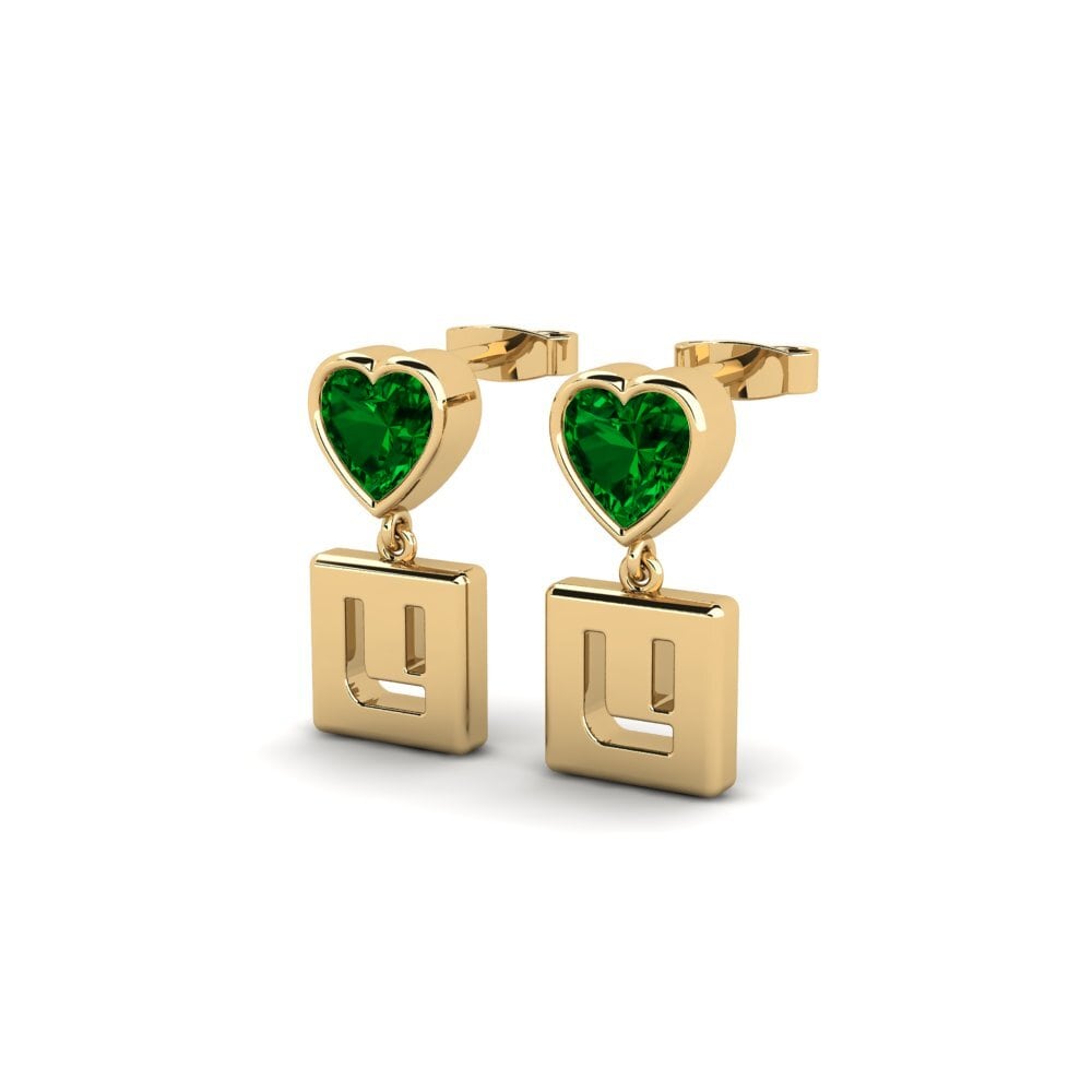 Green Zirconia Women's Earring Camminare - U