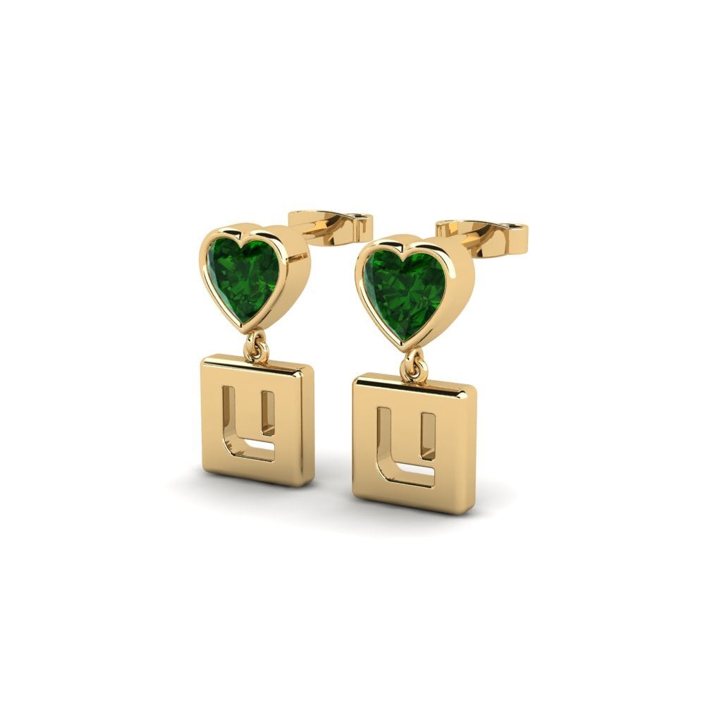 Green Tourmaline Women's Earring Camminare - U