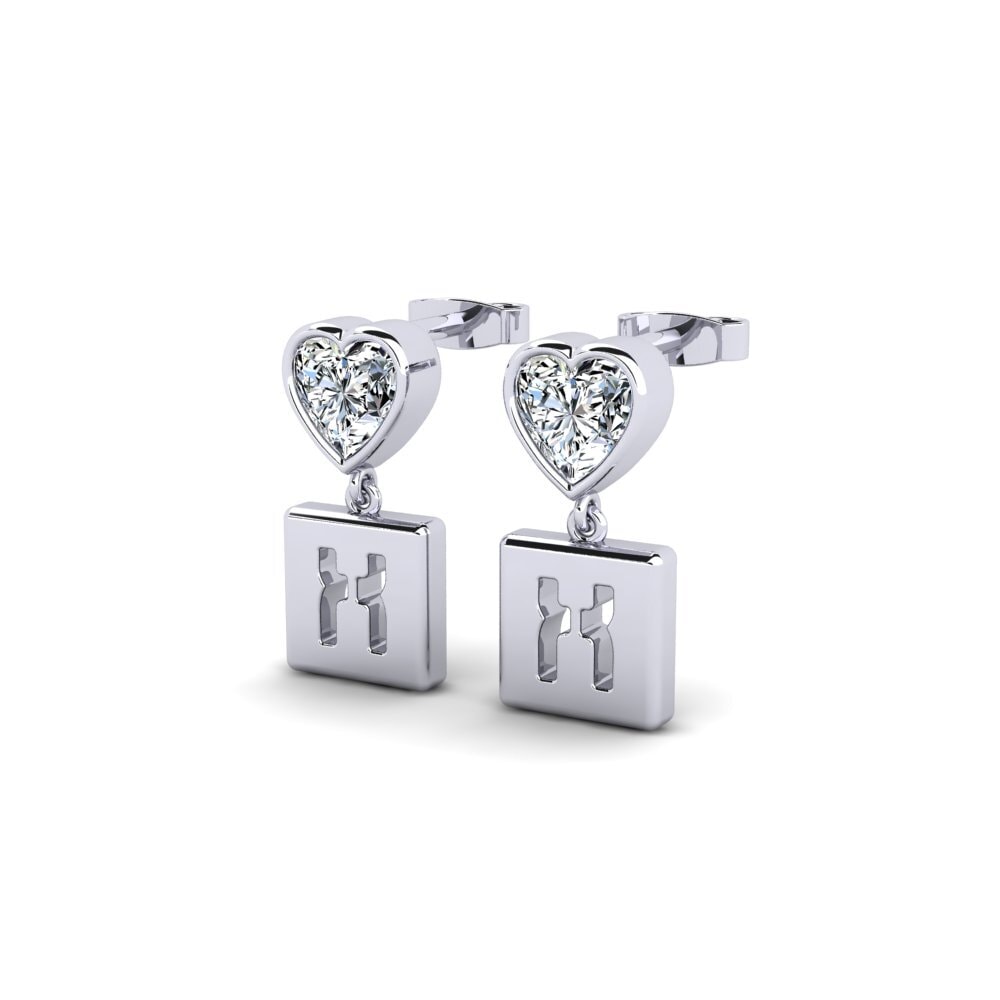 950 Palladium Dames Oorbellen Camminare - X
