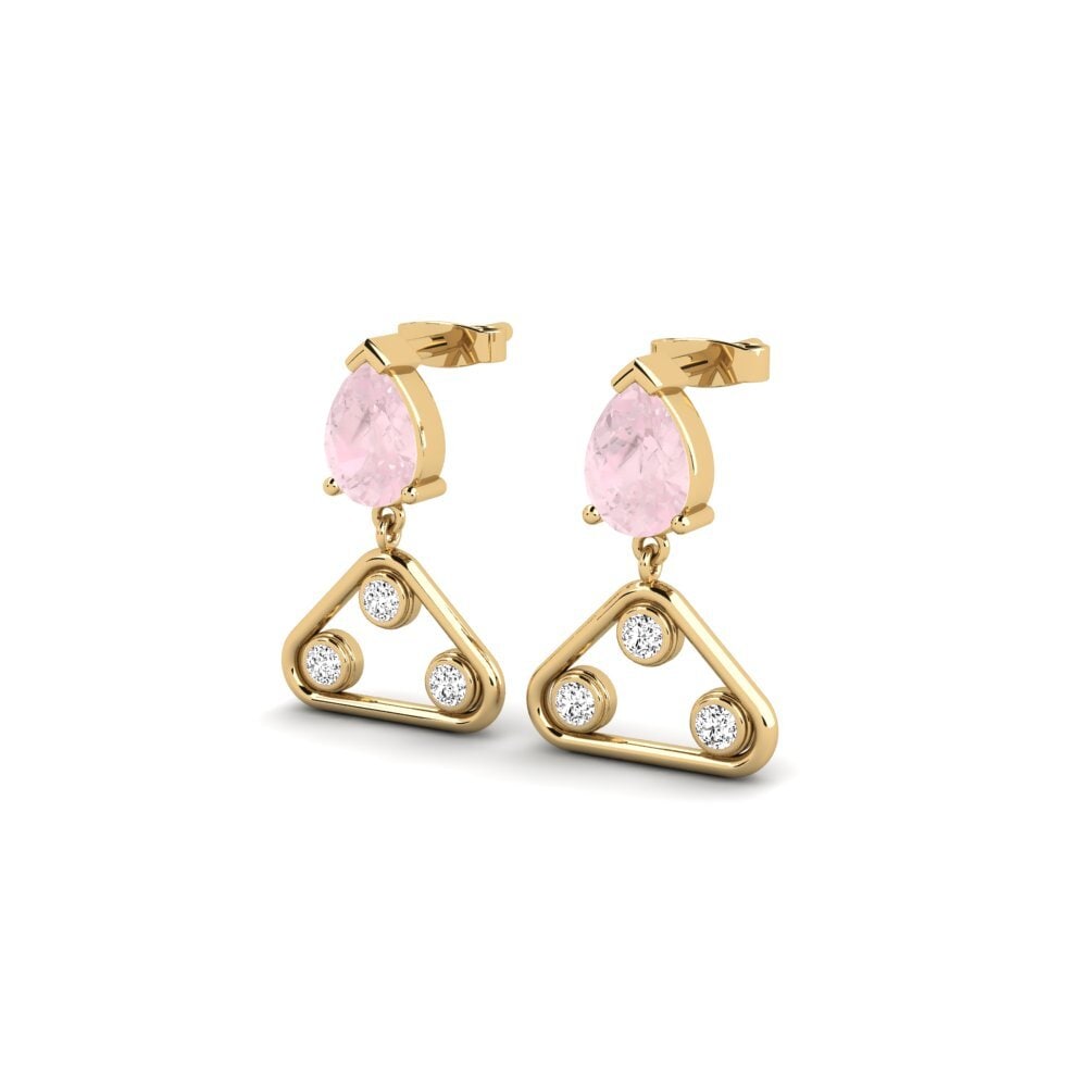 Rose Quartz Women's Earring Emeiay