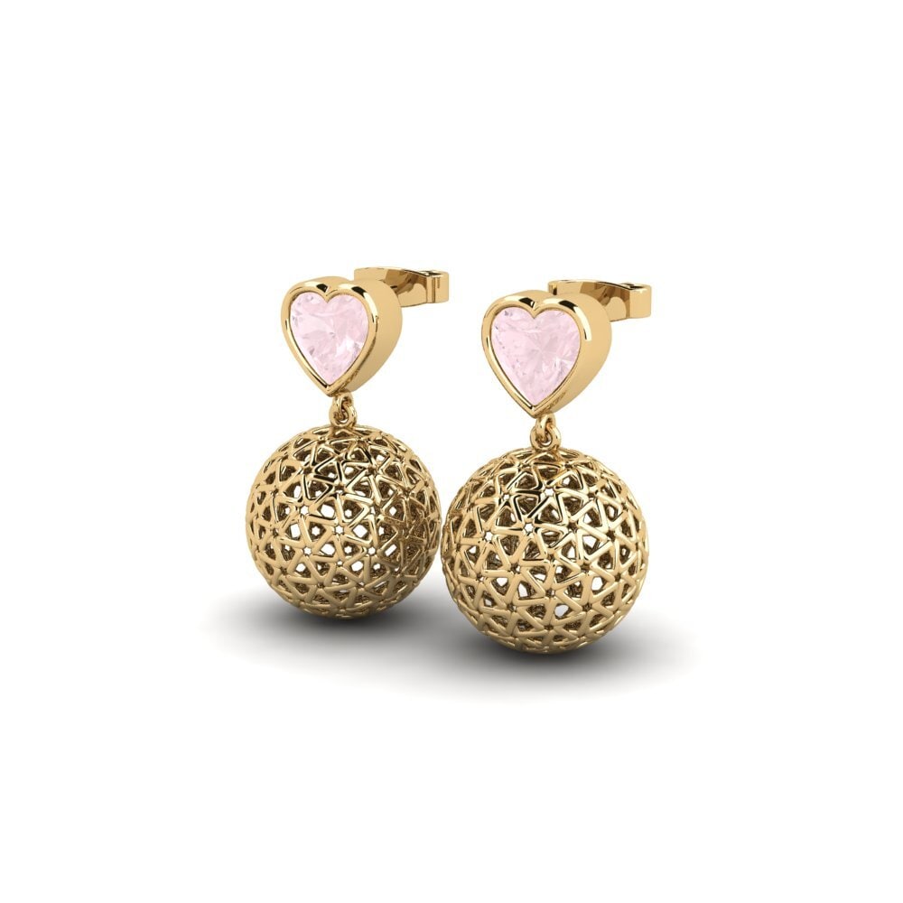 Rose Quartz Women's Earring Hutzpah