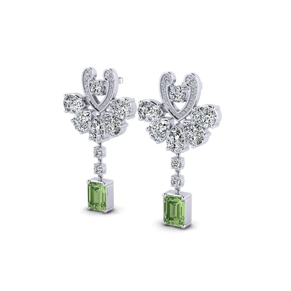 Đá Sapphire Xanh Bông tai nữ Kimmyer