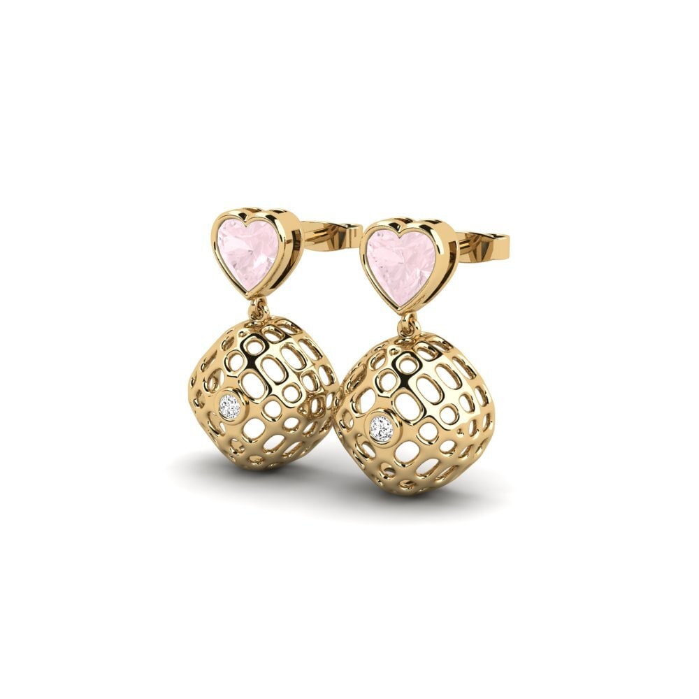 Rose Quartz Women's Earring Kroweriw