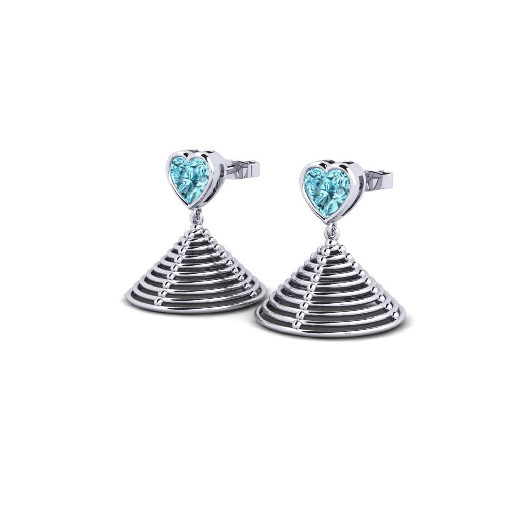 Blue Zircon Women's Earring Lizarb