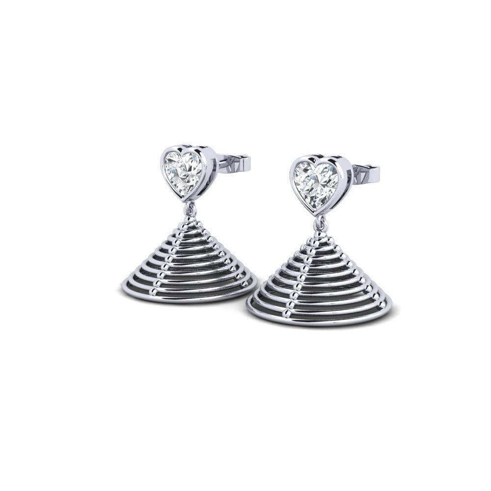 White Zircon Women's Earring Lizarb