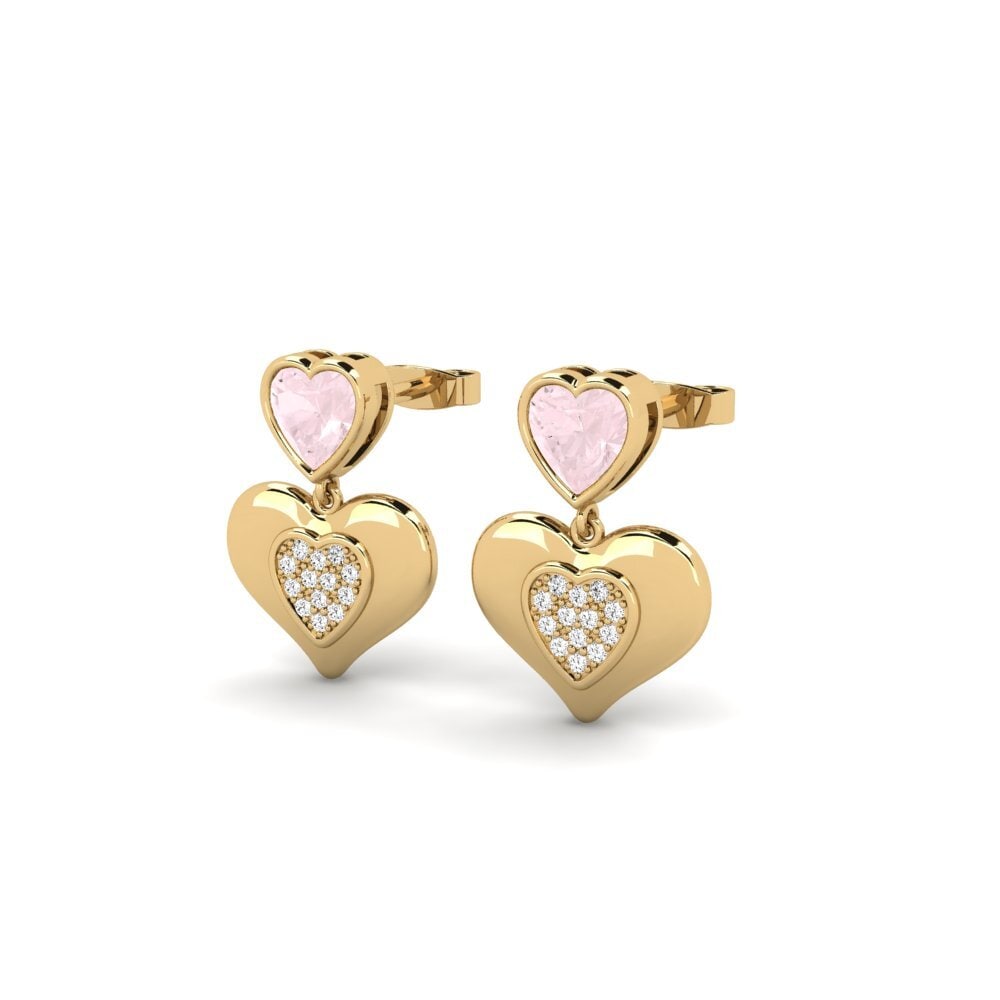Rose Quartz Women's Earring Lugahc