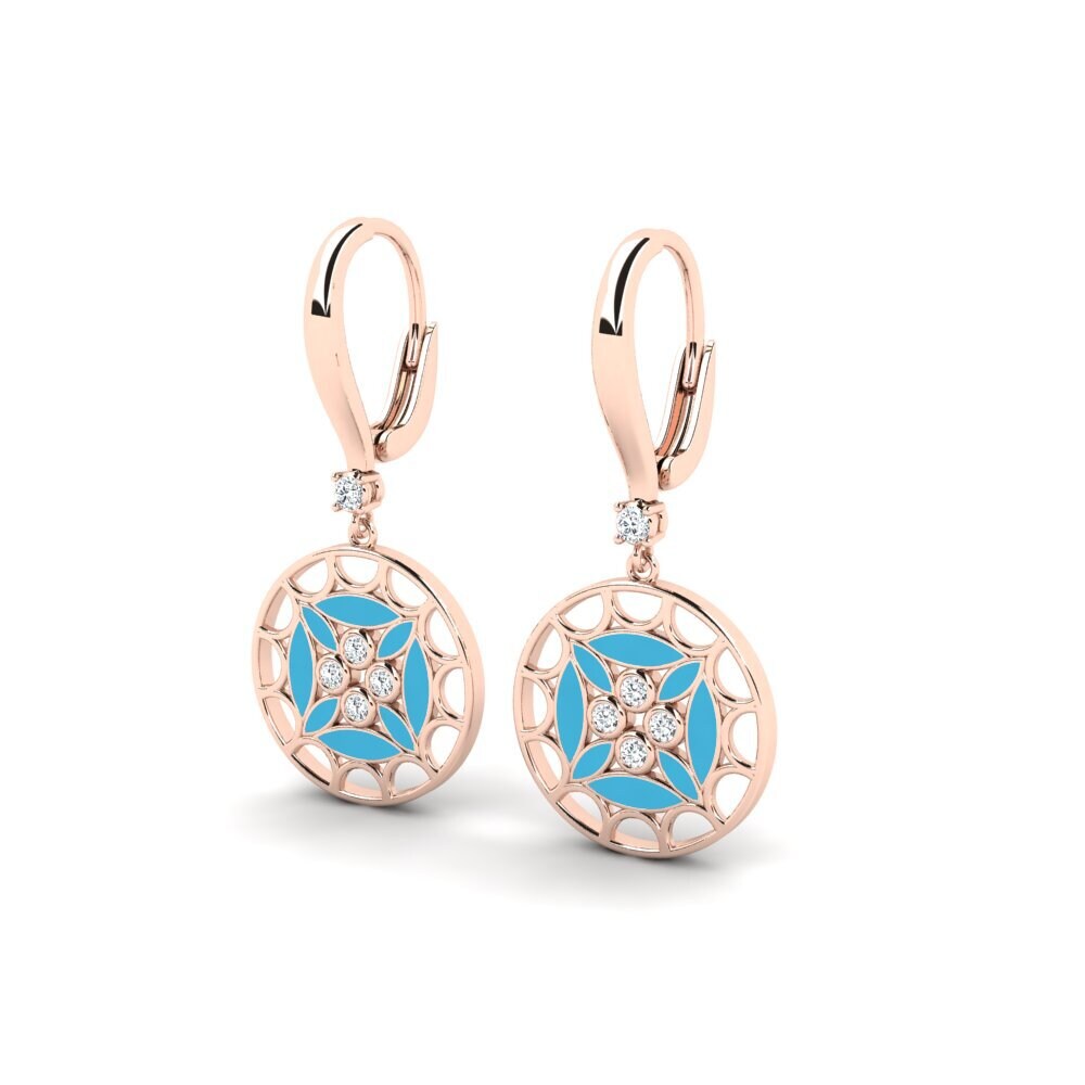 14k Oro Rosa Pendiente de mujer Mismake