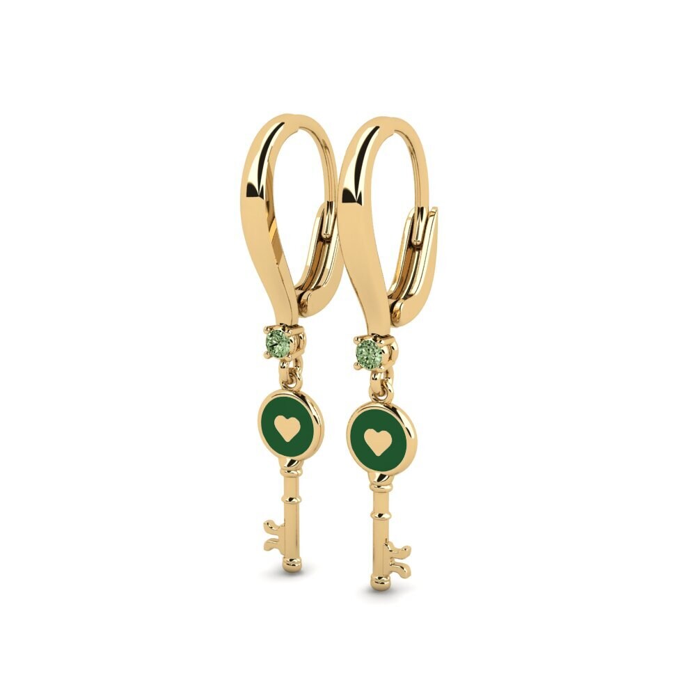 Diamante Verde Pendiente de mujer Morbiser