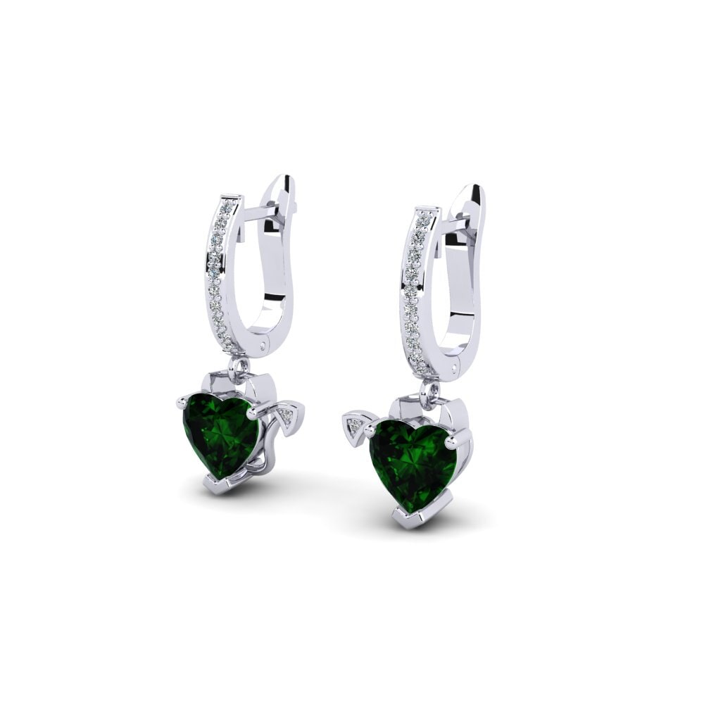 Turmalina verde Pendiente de mujer Noxu