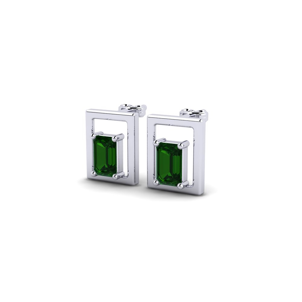 Green Tourmaline Women's Earring Raiz