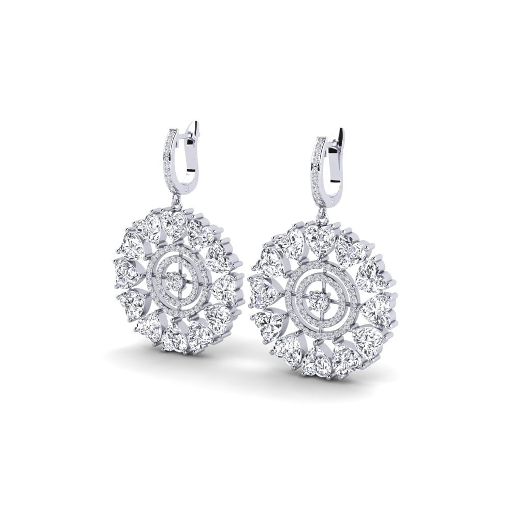 Paladio 950 Diamante Pendiente de mujer Sandsford