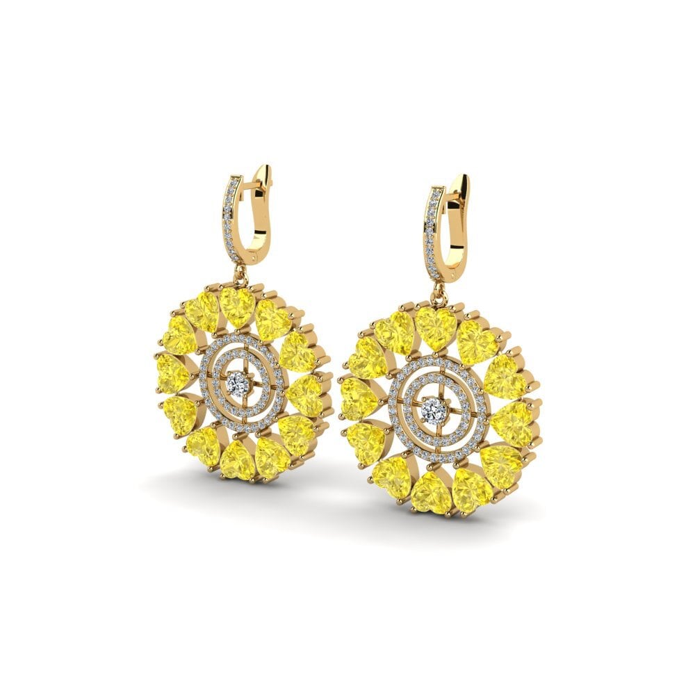Yellow Sapphire Women's Earring Sandsford