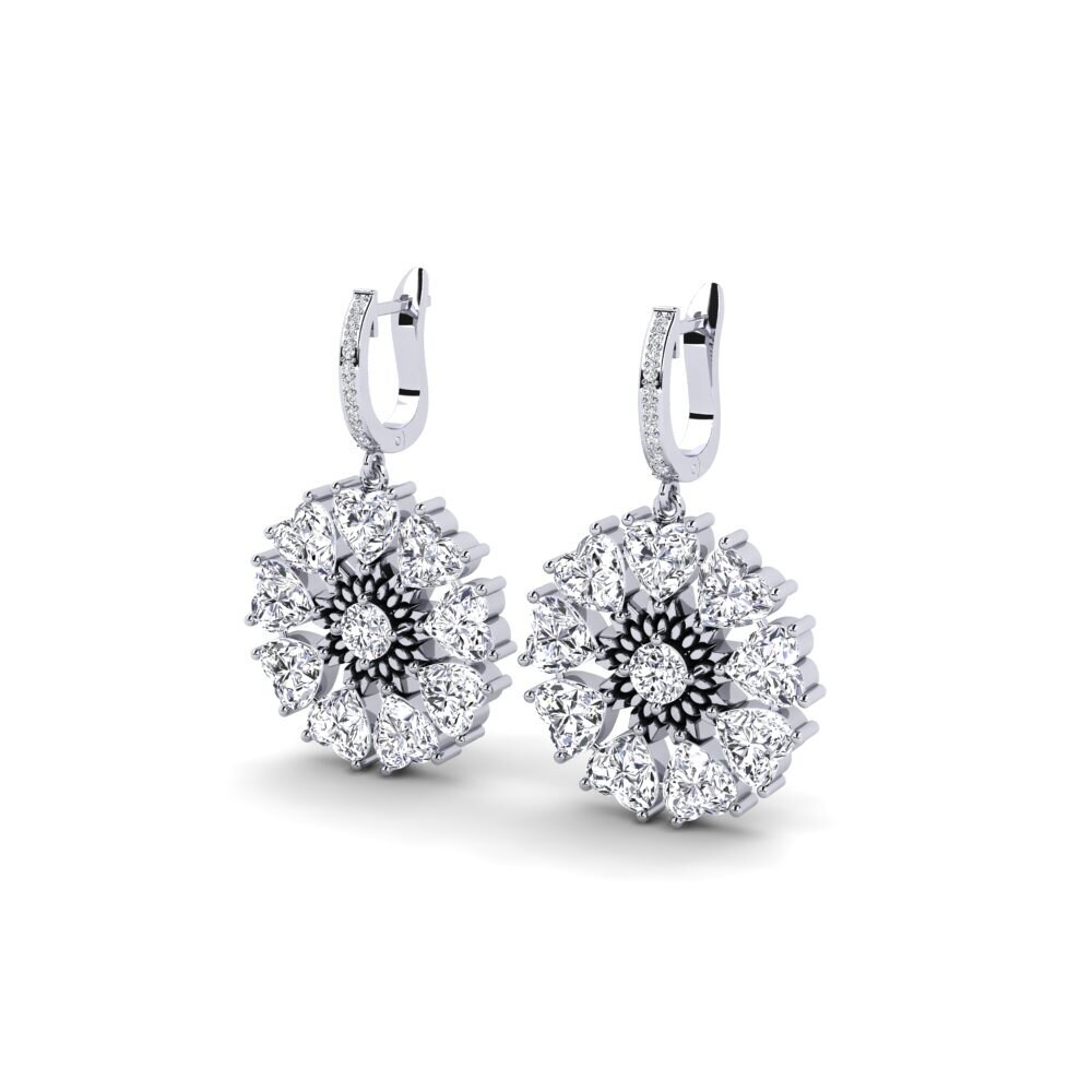 Paladio 950 Diamante Pendiente de mujer Stepphle