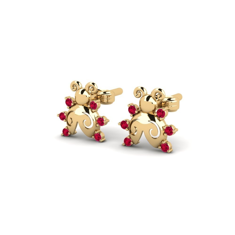 Ruby Kid's Earring Dawster