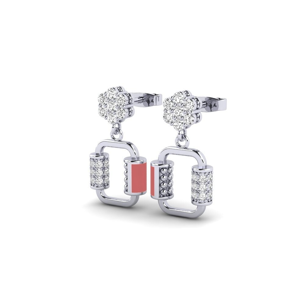 18k White Gold Moissanite Kid's Earring Nacho