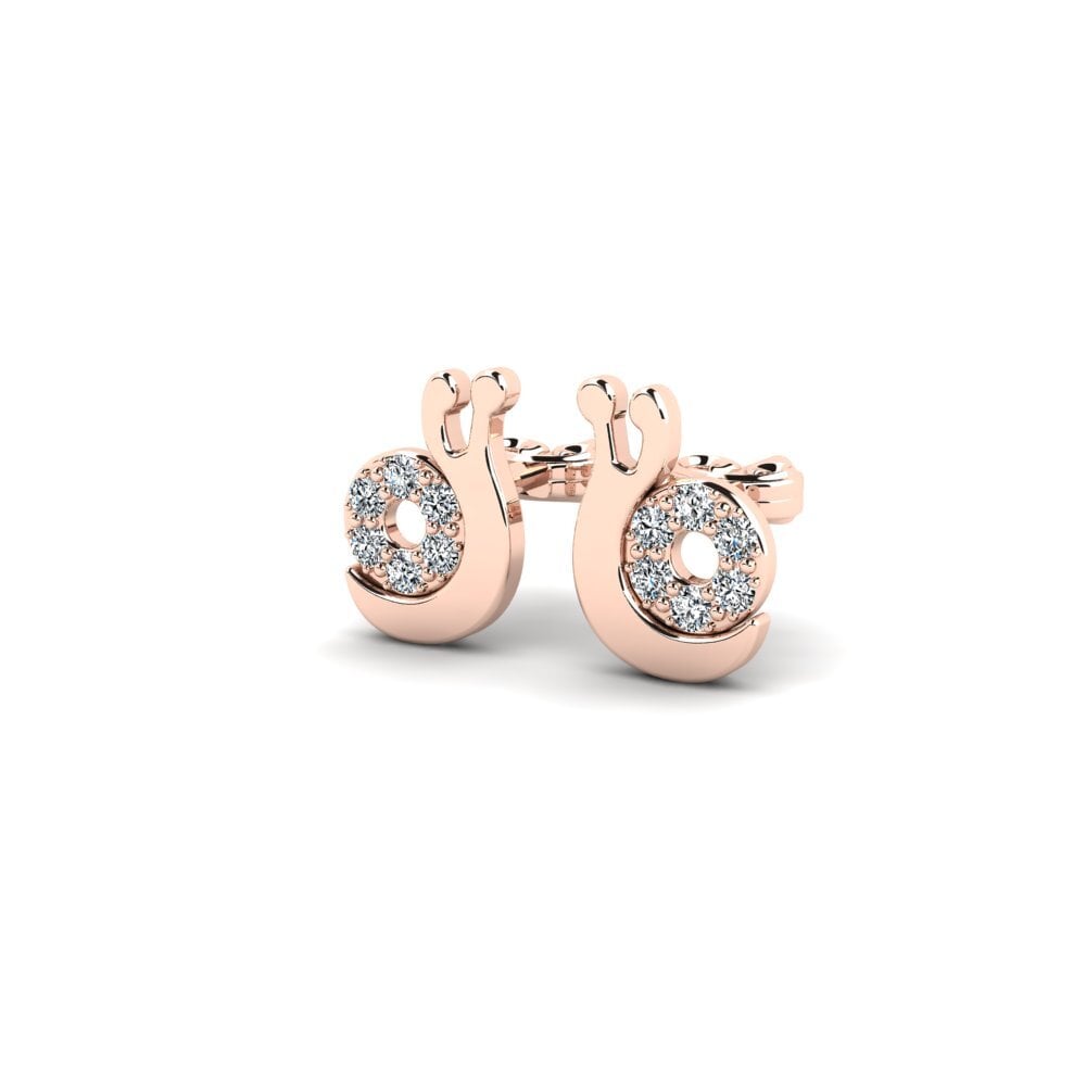9k Oro Rosa Pendiente para Niño Orbitten