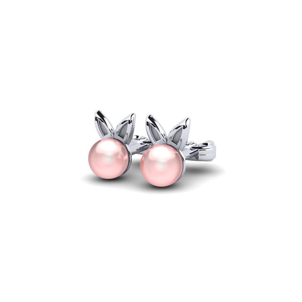 14k Oro Blanco Pendiente para Niño Rewed