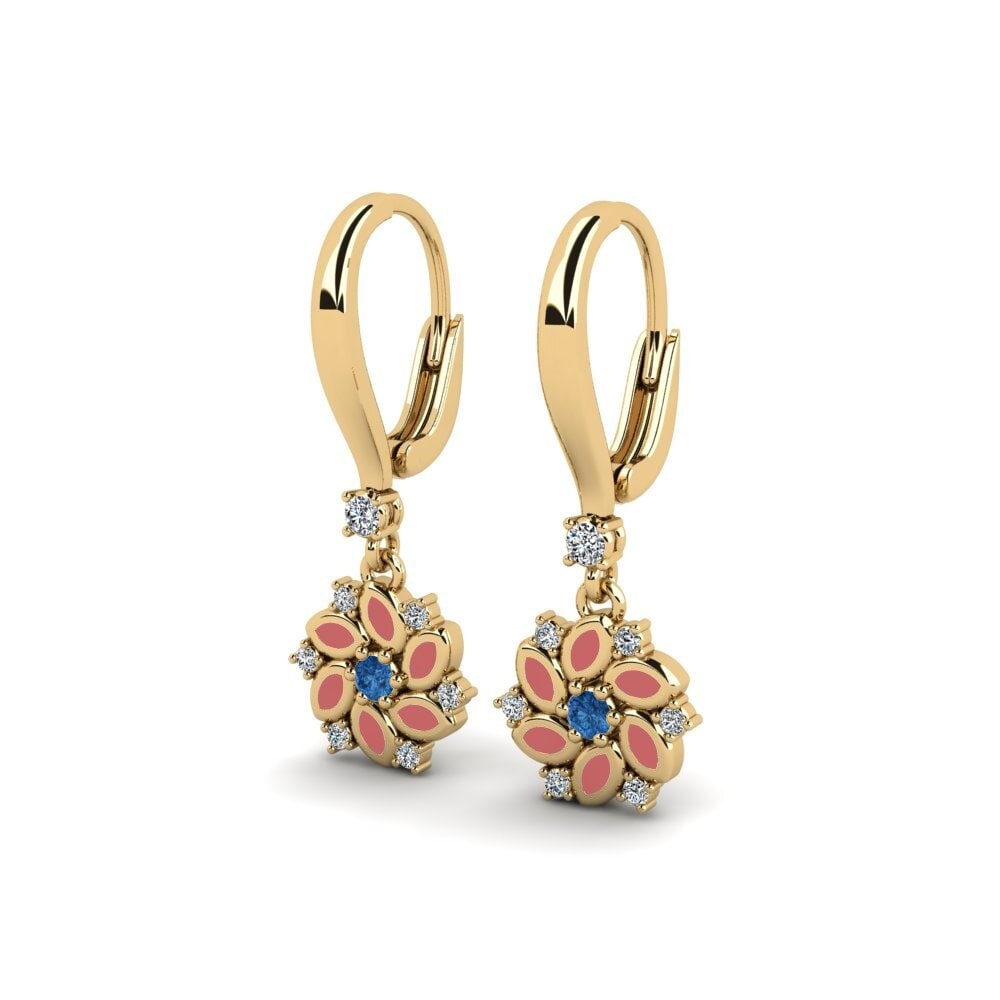 Dark Blue Zirconia Kid's Earring Watigen