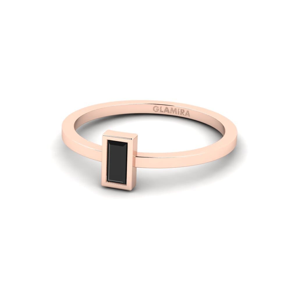 14ct Rose Gold Black Onyx Engagement Ring Kraljevo