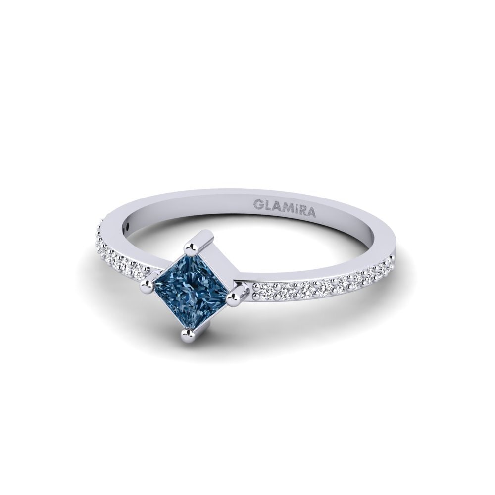 Princess Blue Diamond Engagement Ring Mitrovica