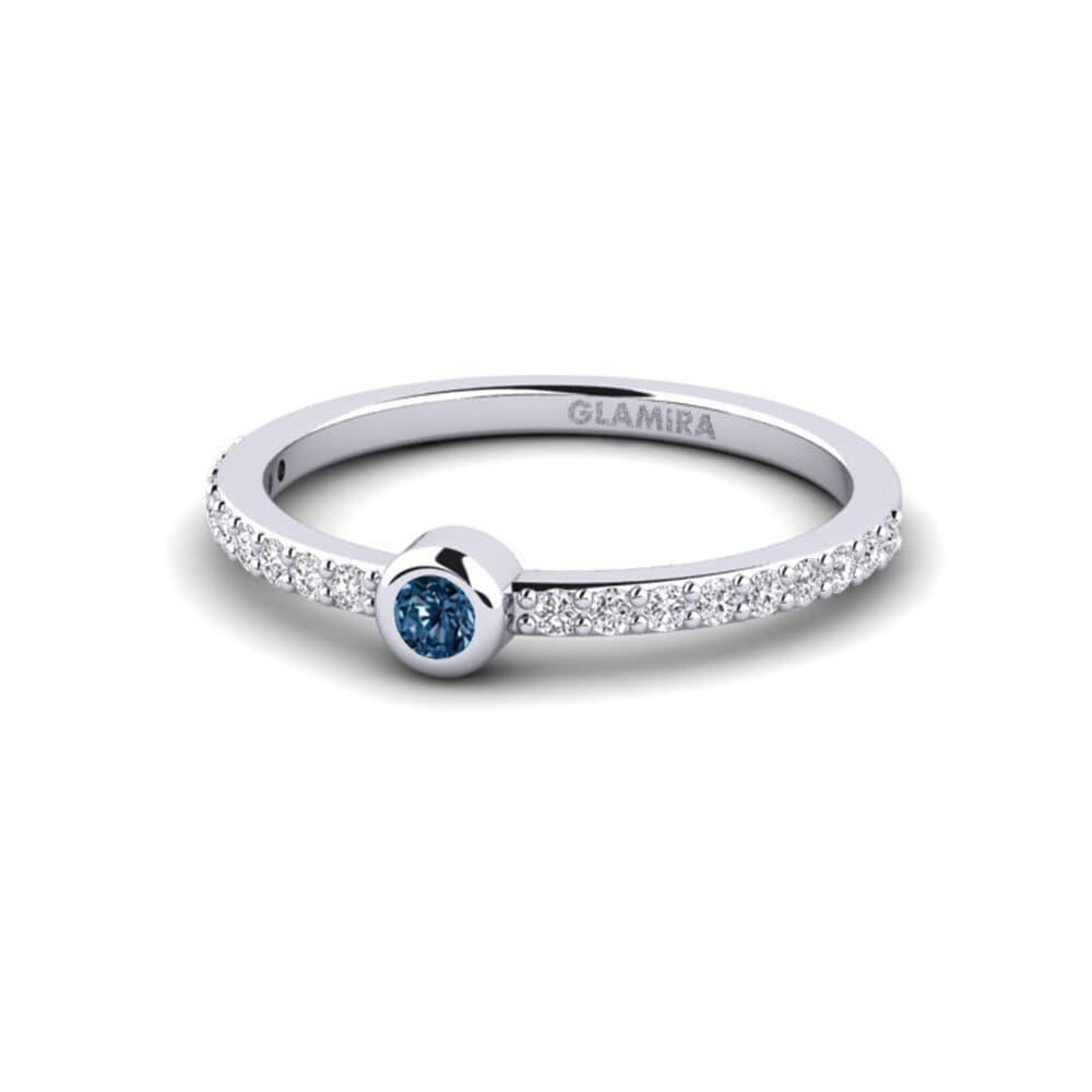 Diamante Azul Anillo de compromiso Vranje