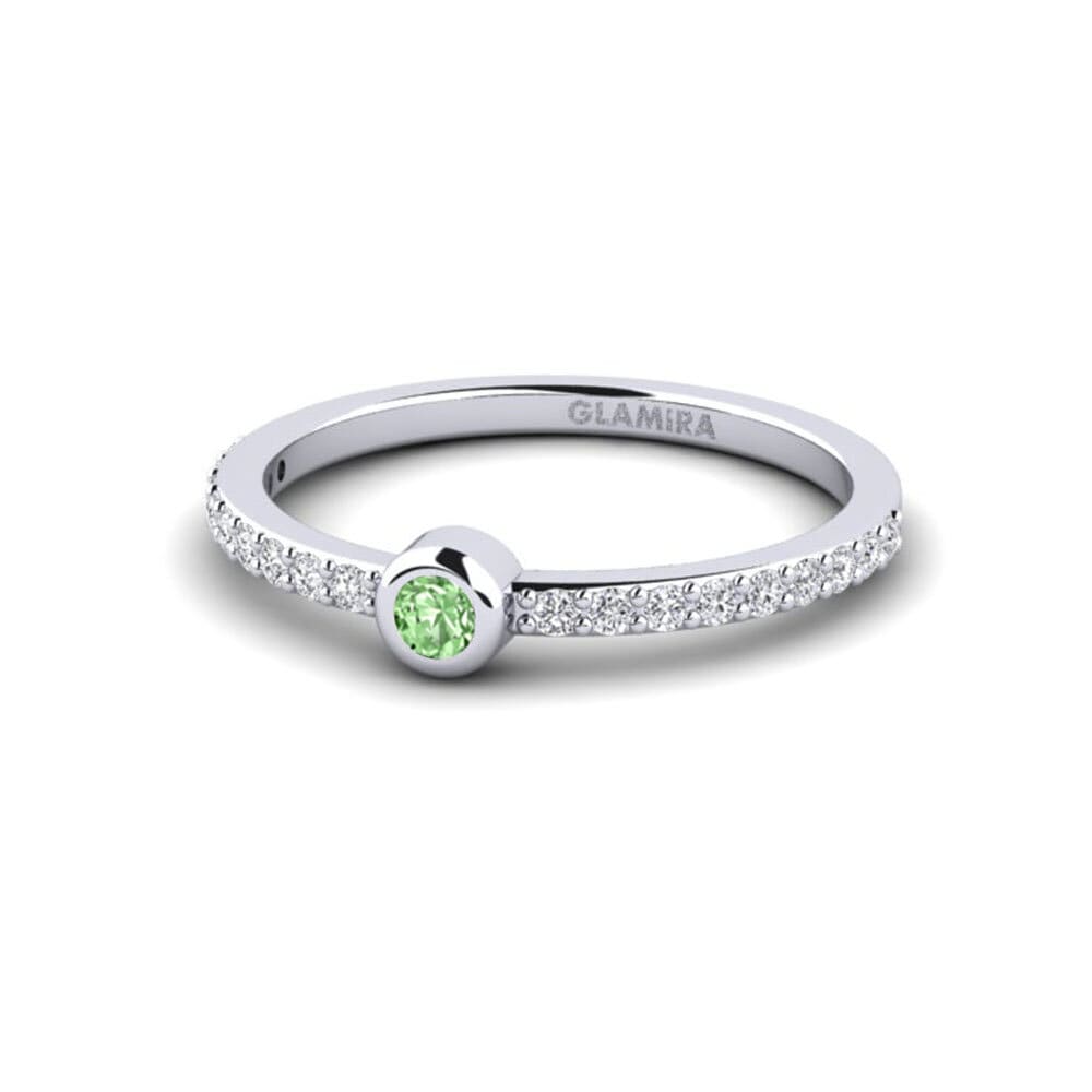 Diamante Verde Anillo de compromiso Vranje