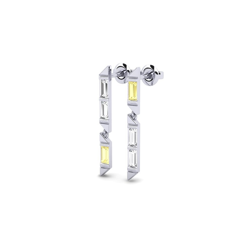 Yellow Sapphire Women's Earring Genormica