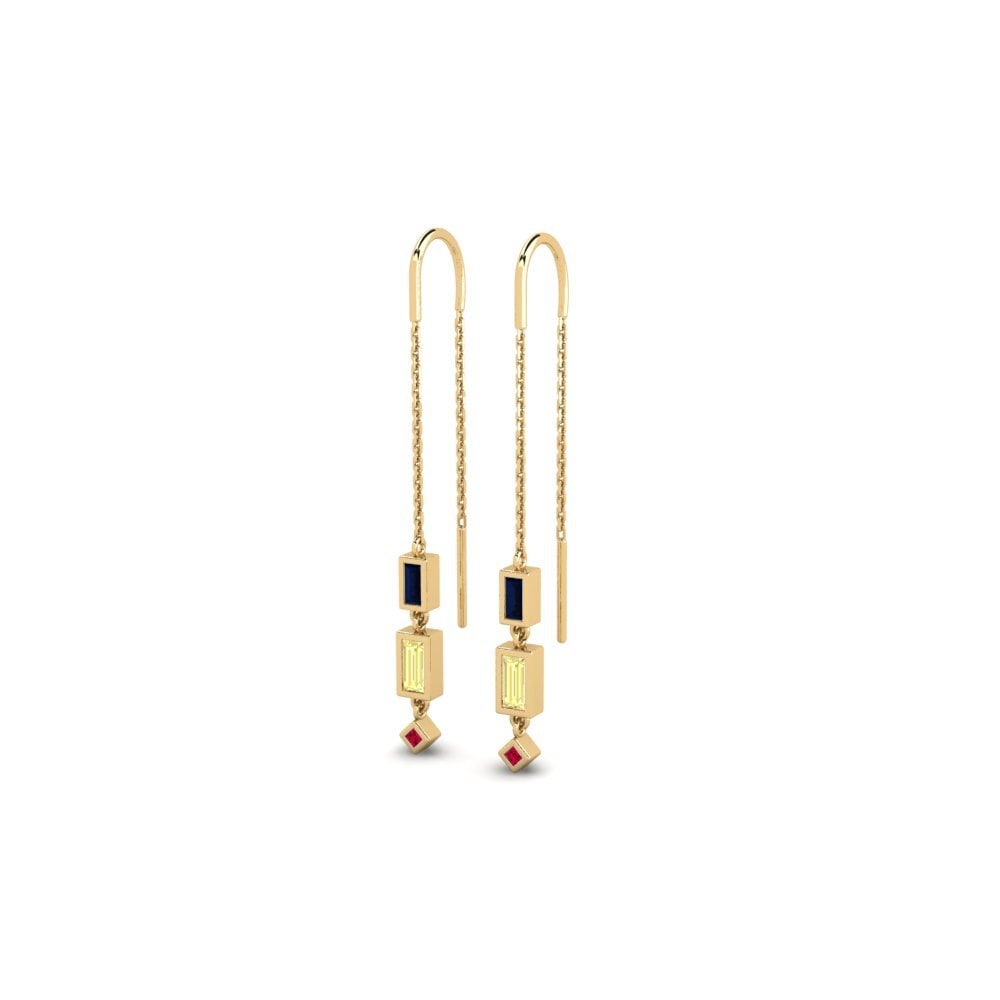 Yellow Sapphire Women's Earring Gusau