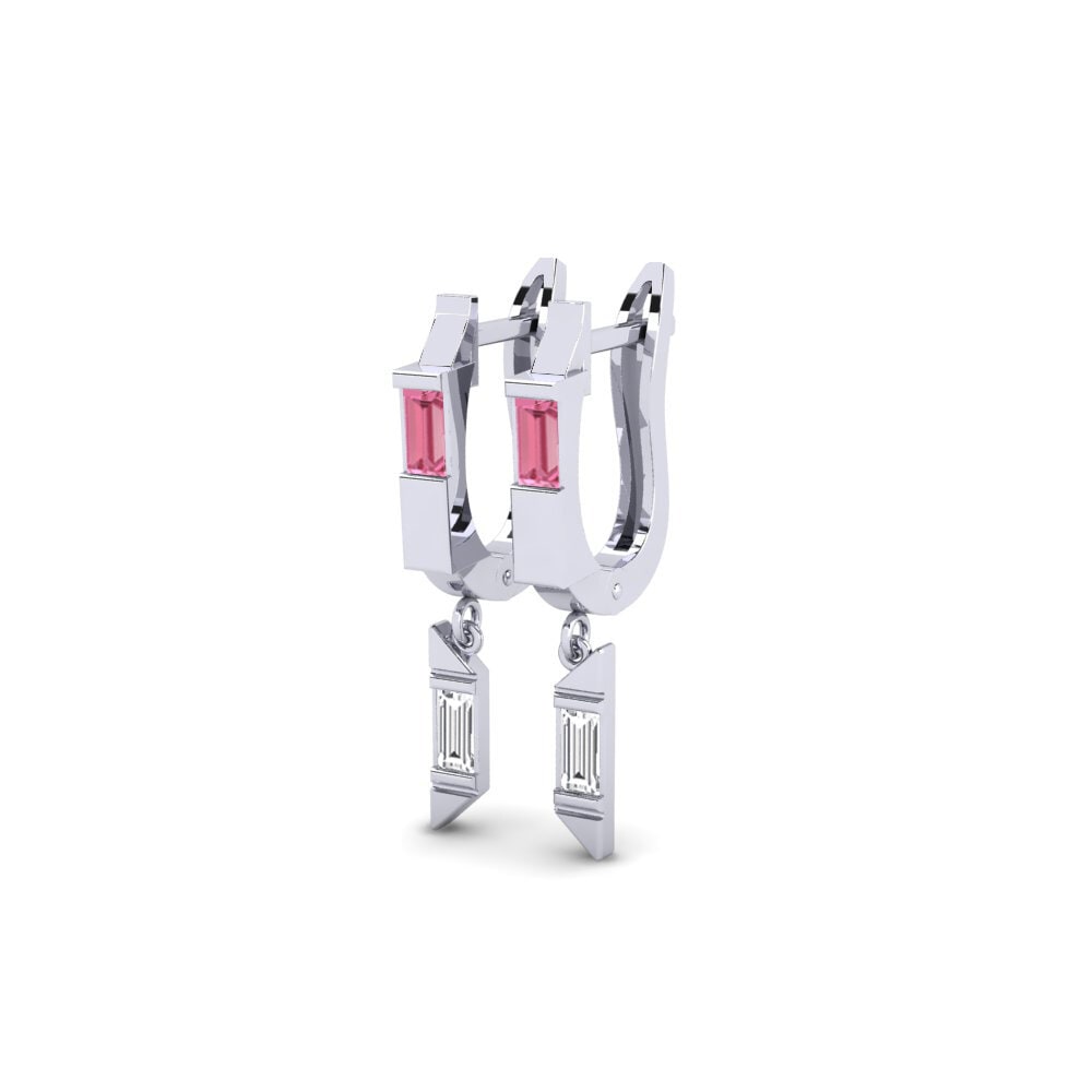 Pink Sapphire Women's Earring Hmuhtheih