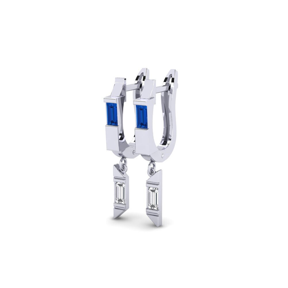 sapphire-zirconia Women's ต่างหู Hmuhtheih