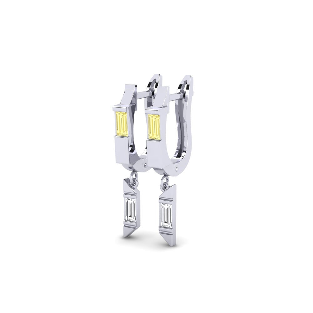 Yellow Sapphire Women's Earring Hmuhtheih