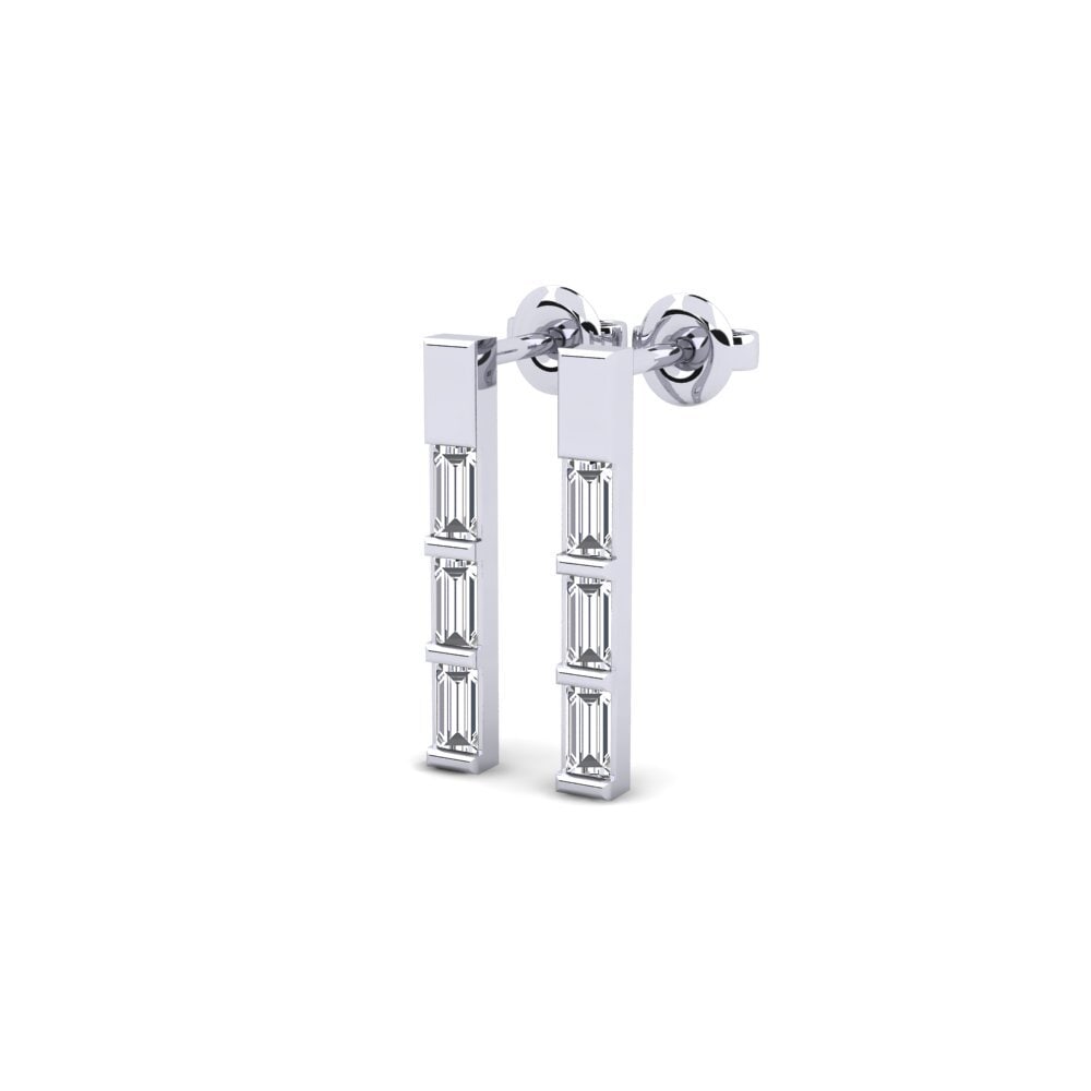 Diamante Pendiente de mujer Hunkalove - B