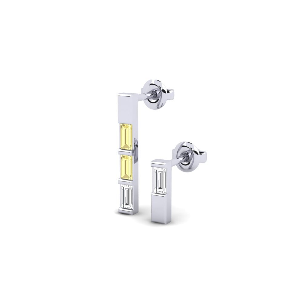 Yellow Sapphire Women's Earring Hunkalove - SET