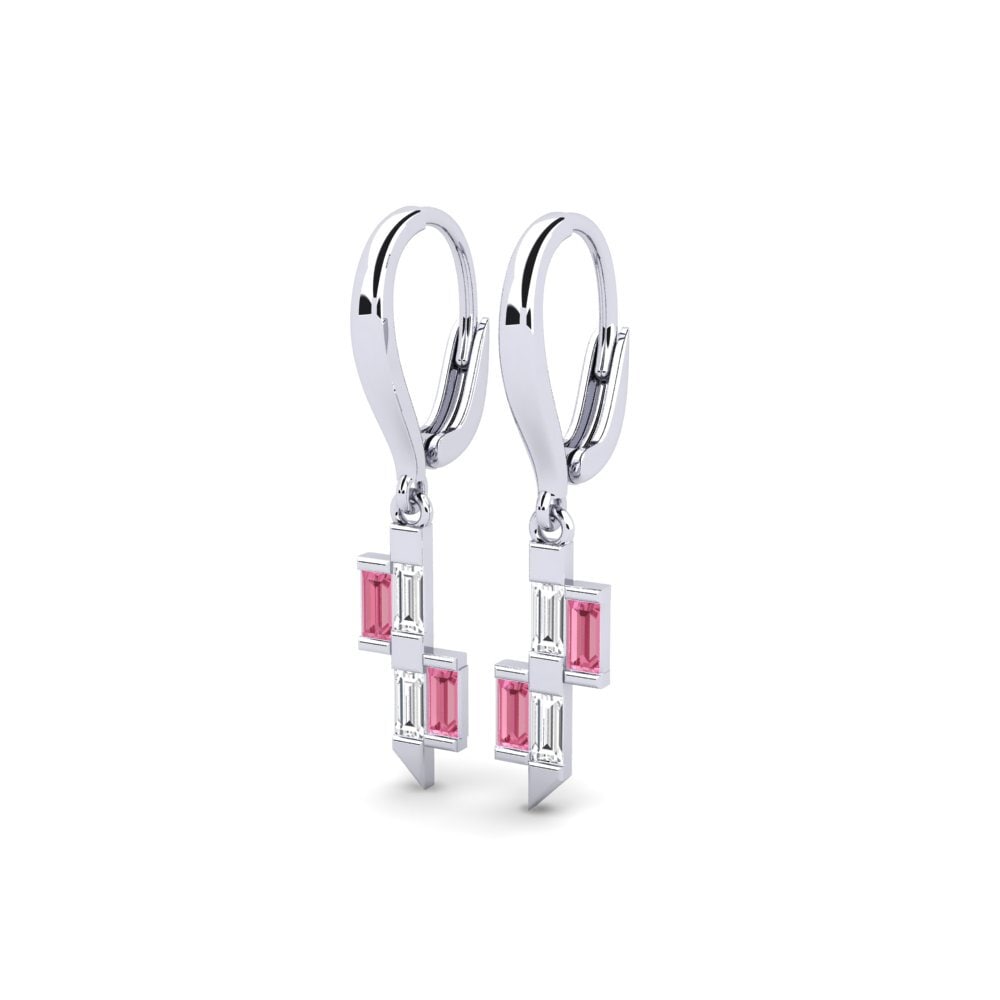 Pink Sapphire Women's Earring Inyibiba