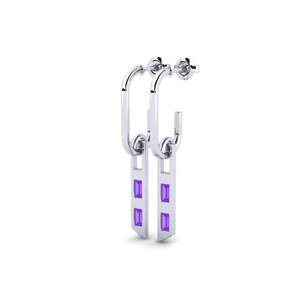 อเมทิสต์ Women's ต่างหู Kontantman