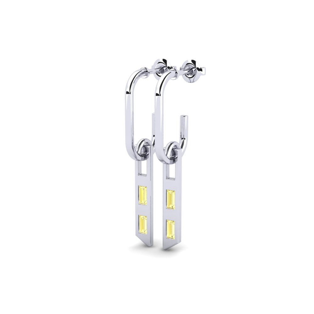 Yellow Sapphire Women's Earring Kontantman