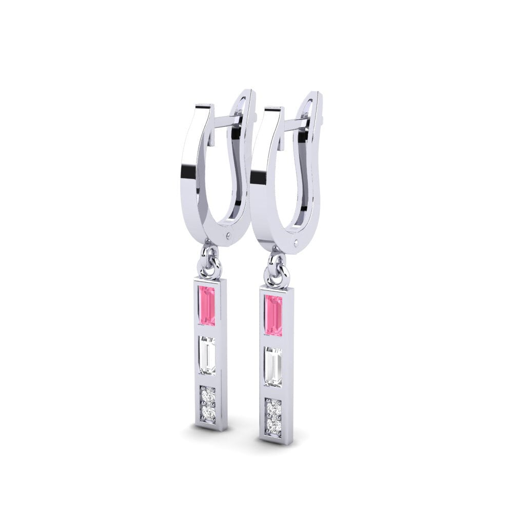 Pink Sapphire Women's Earring Lilja
