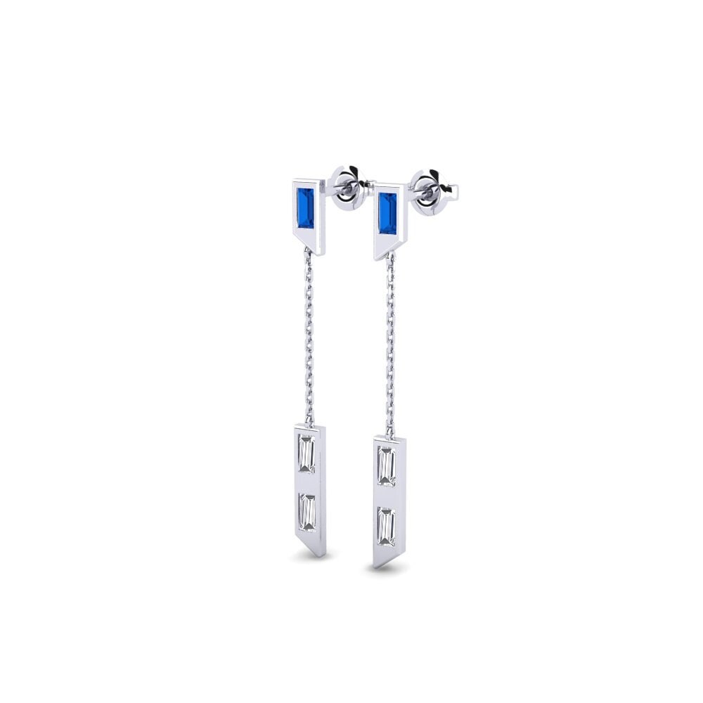 sapphire-zirconia Women's ต่างหู Linjat