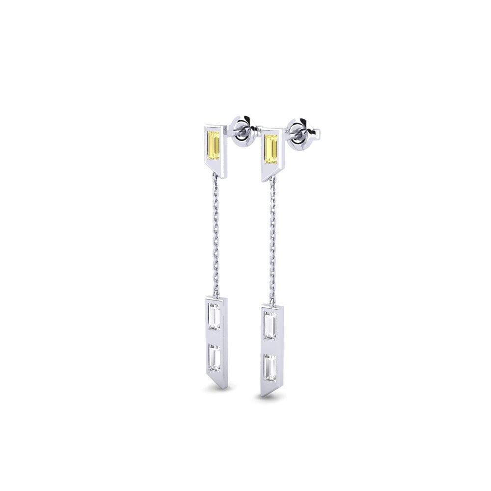 Yellow Sapphire Women's Earring Linjat