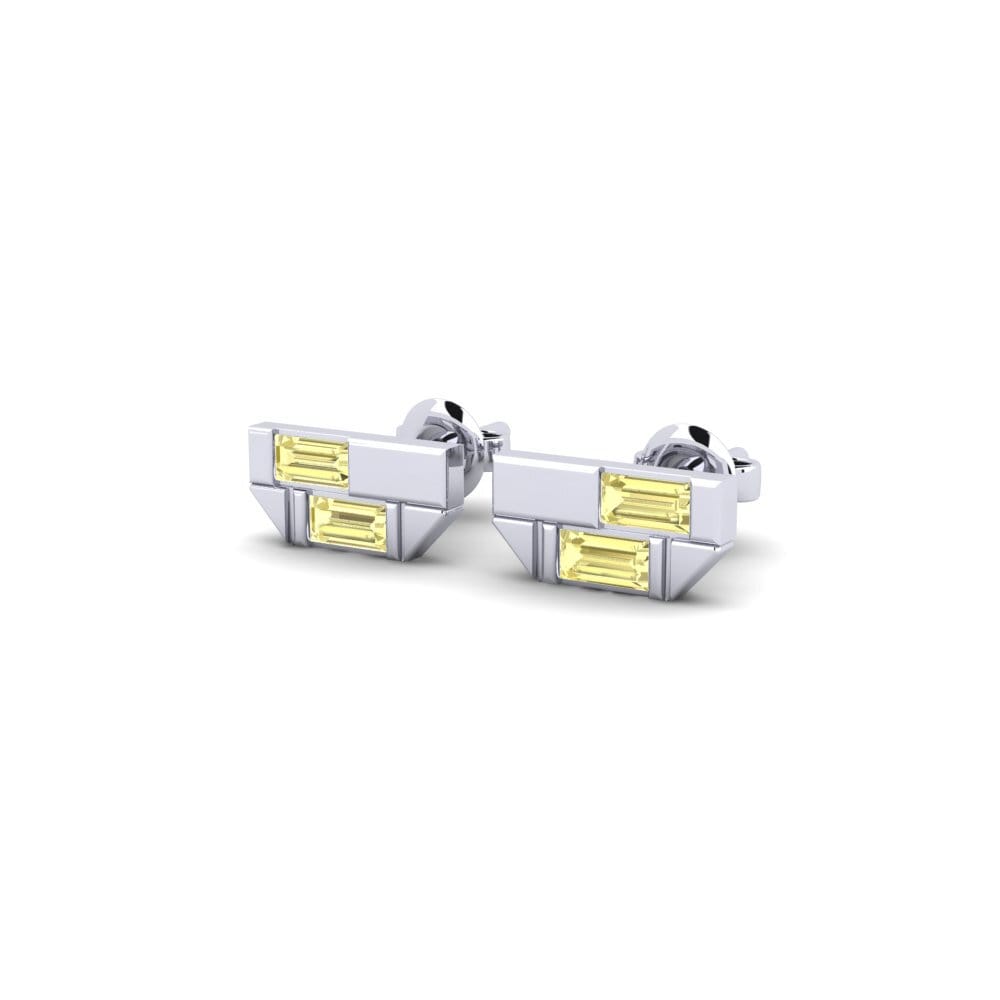 Yellow Sapphire Women's Earring Loremipsum