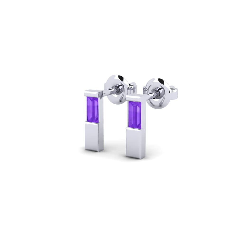 อเมทิสต์ Women's ต่างหู Lutimbe