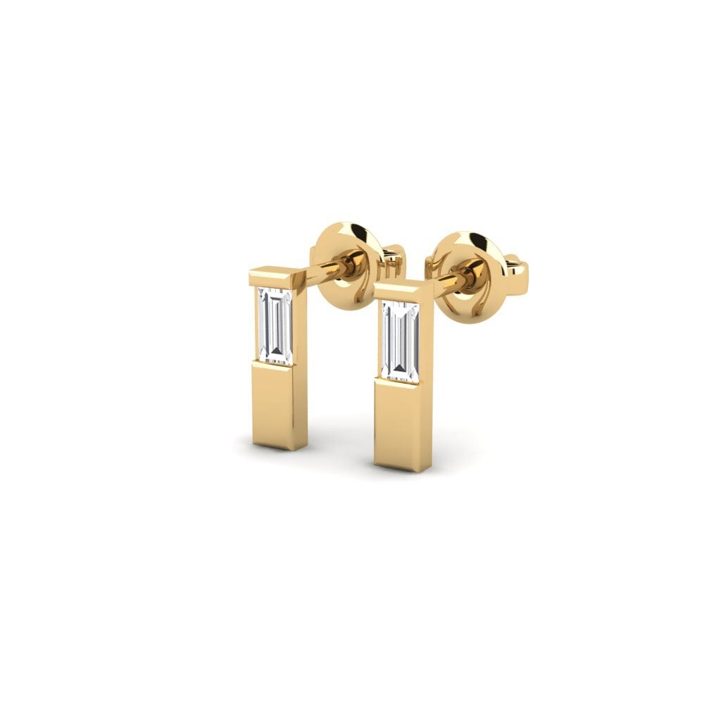 14k Oro Amarillo Pendiente de mujer Lutimbe