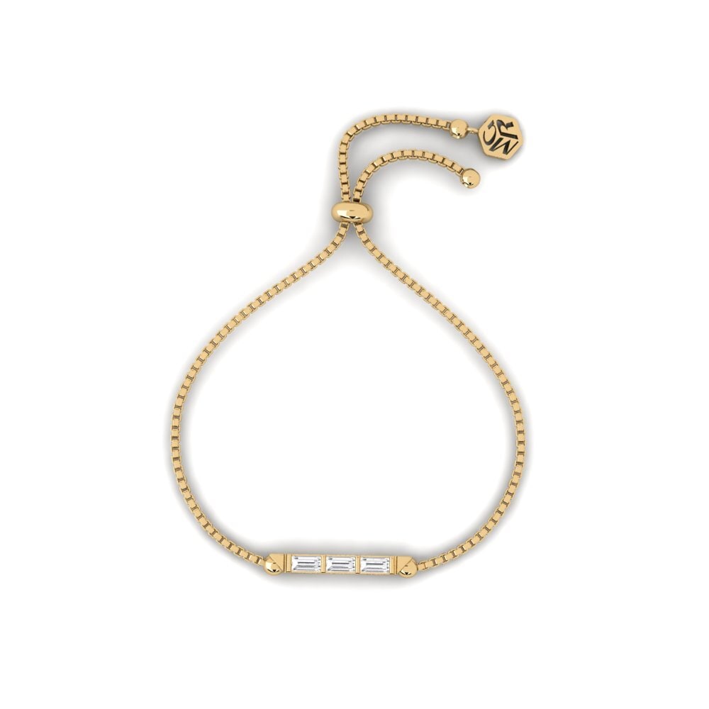 14k Oro Amarillo Pulsera de Mujer Mauella