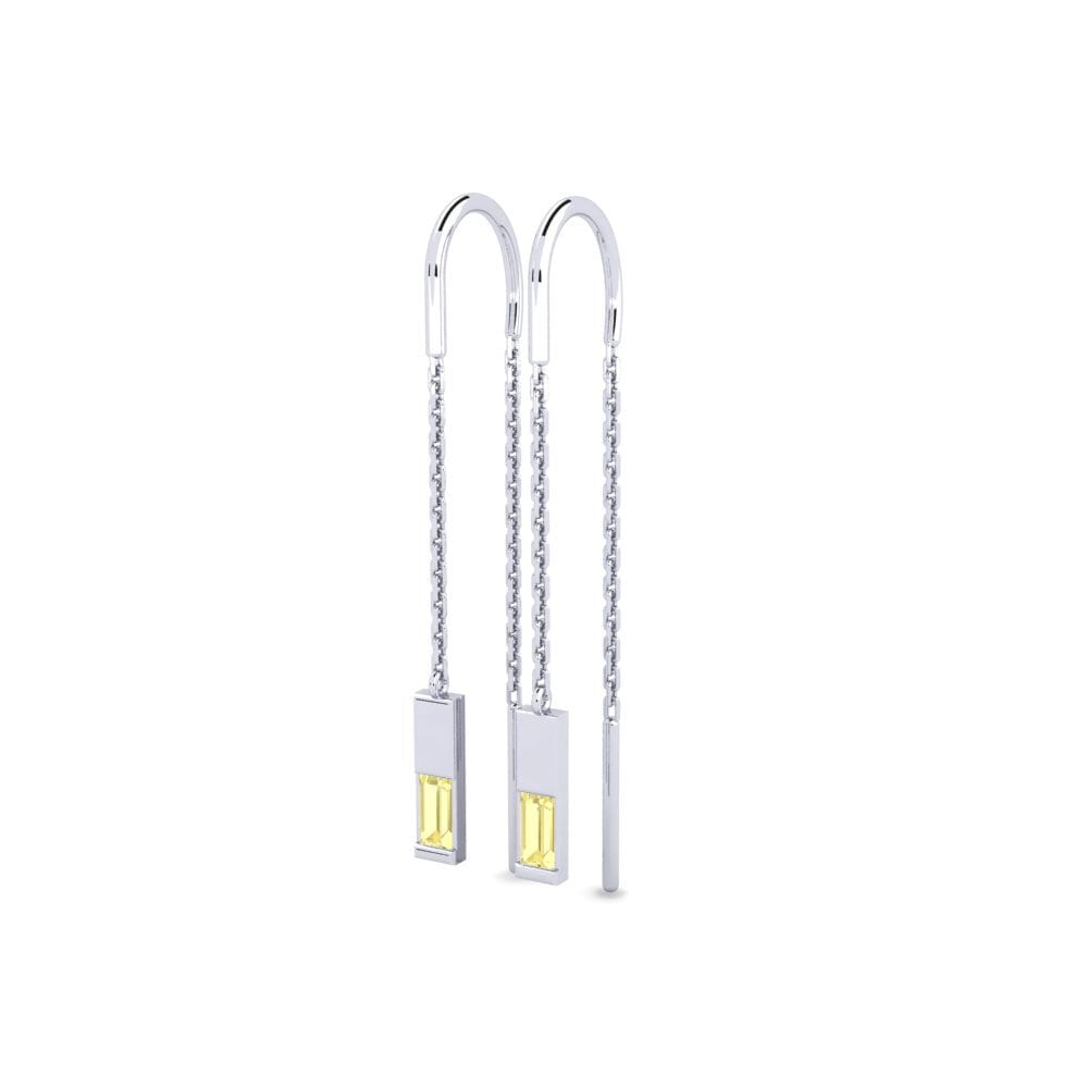 Yellow Sapphire Women's Earring Mistyeyes