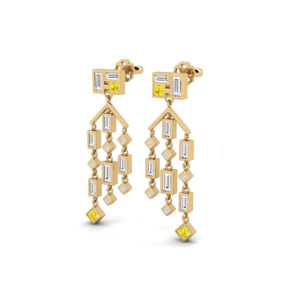 Yellow Sapphire Women's Earring Mponela